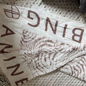 Anine Bing White and Brown Sarong